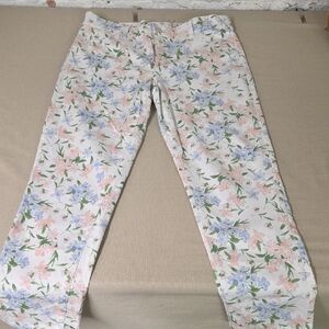 Calvin Klein Floral Chinos Cottagecore Size 8